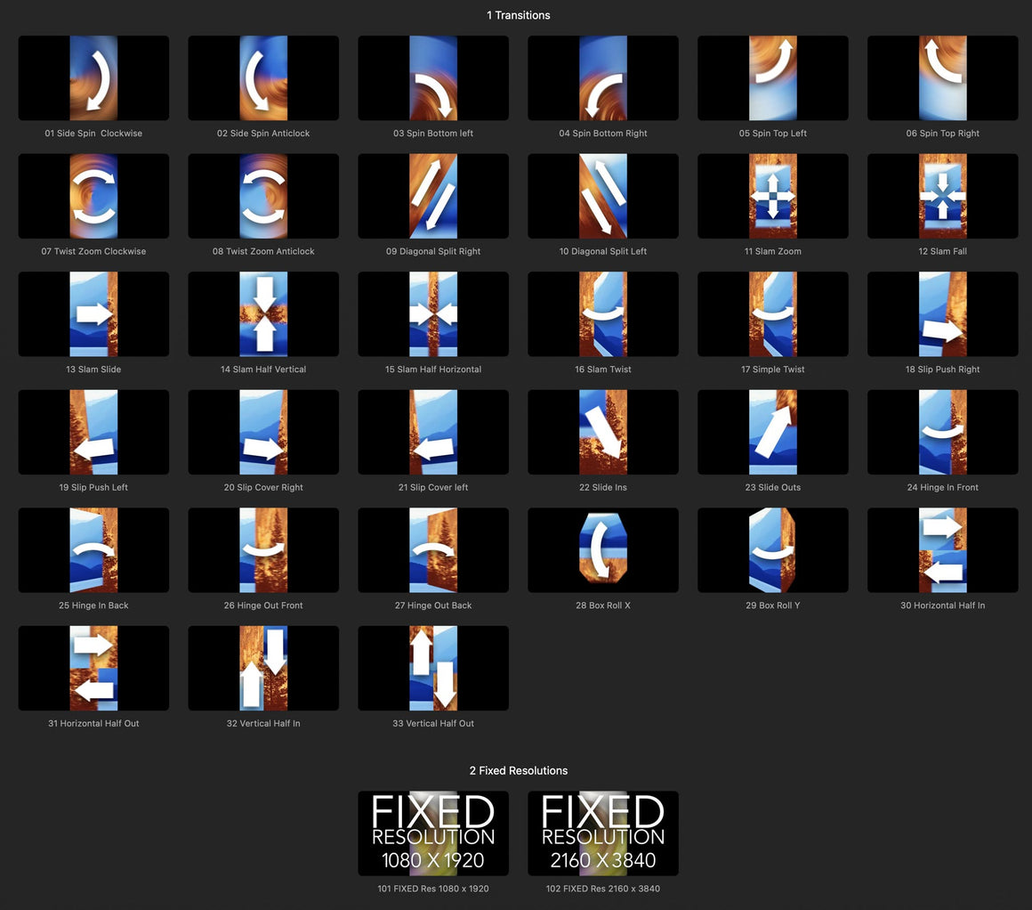XEffects Insta Transitions