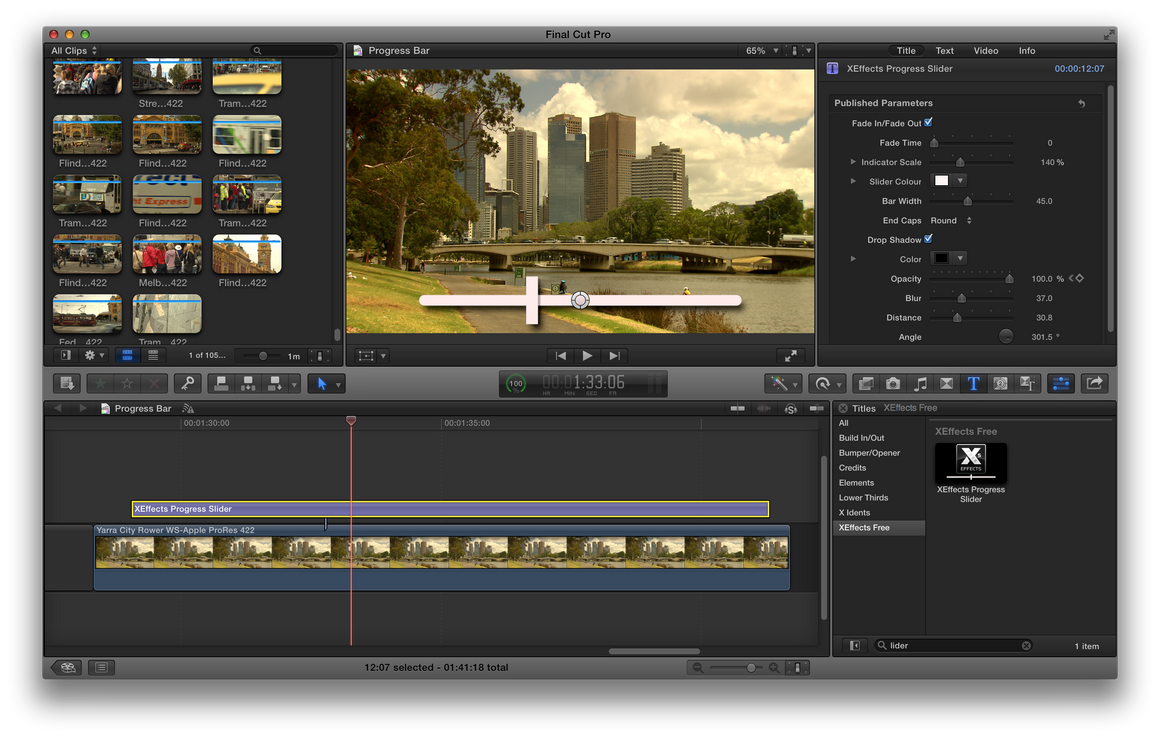 XEffects Progress Slider
