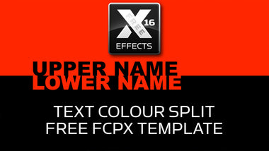 XEffects Text Colour Split